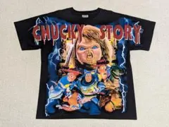 希少 チャッキー トイストーリー パロディヴィンテージTシャツ USA製古着XLのサムネイル