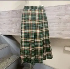 ダックス　　プリーツスカート　チェック