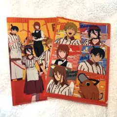 チェンソーマン　ラウンドワン　コラボ ゲーム特典　A5クリアファイル　2種