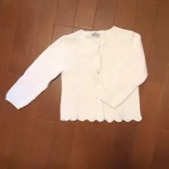 jacadi ホワイト カーディガン