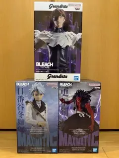 BLEACH フィギュア 3体セット 藍染惣右介、日番谷冬獅郎、更木剣八