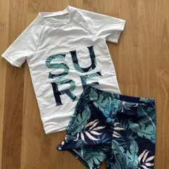 キッズ　男の子　水着　上下セット