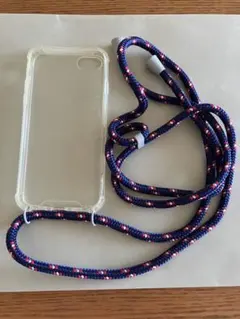 iPhone SEケース　ストラップ付