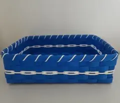 エコクラフト　青いかご　収納かご