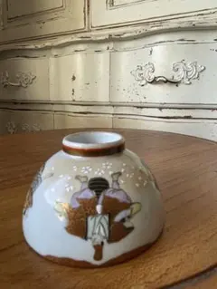 アンティーク　九谷焼　盃 お猪口　ぐいのみ　おちょこ　松雲堂　彩色金襴