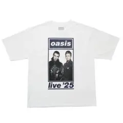 oasis live '25 Tシャツ Photo UKデザイン ホワイト Lのサムネイル