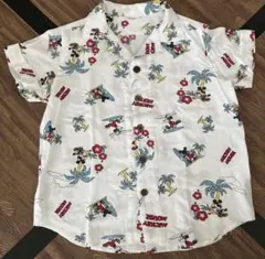 Hula Lani × MickeyMouseアロハシャツ サーフ柄 ハワイアンのサムネイル