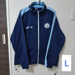 【マンC】マンチェスター・シティ ジャージ ネイビー Lサイズ マンC