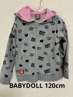 BABY DOLL ハートと王冠プリントパーカー