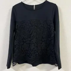 긴팔 컷소우 블랙 레이스 전환