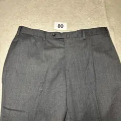 80 美品　ユナイテッドアローズ　ウール　スラックス　グレー　48 L