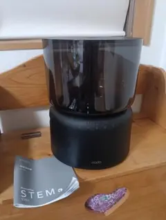QUADS ガラス スチーム加湿器 ガラスポッド式 グレー 本田翼さん愛用