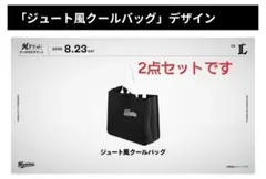 ２点セット　千葉ロッテマリーンズジュート風クールバッグ、ロングTシャツ