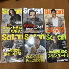 Safari 雑誌 12冊セット 12月号 1月号 8月号 3月号 4月号