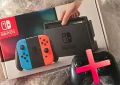 美品Nintendo Switch ブルー/レッド 本体プロコンケース