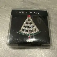 クリスマスツリー　スワロフスキー　バッチ