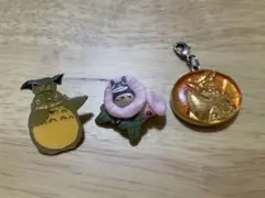 となりのトトロ ピンバッジ メタルチャーム 飾りボタン3点セットのサムネイル