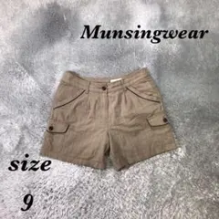 Munsingwear (9) ショートパンツ ストライプ レーヨン混