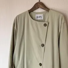 さらに！値下げ【未使用】ROPE' 軽めスプリングコート ライトグリーン 36
