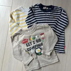 80 西松屋 ミキハウス ロンT 男の子 長袖 セット まとめ売り