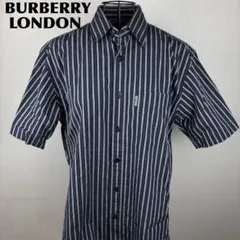 ★美品★ BURBERRY LONDON メンズ 半袖シャツ ストライプのサムネイル