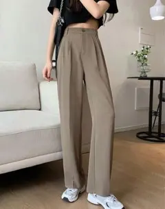 【極美品】Shang Pin ハイウエストスラックスパンツ