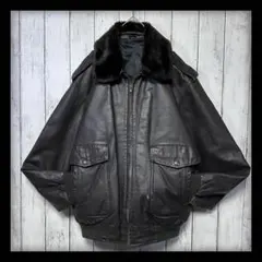 【VINTAGE☆G1A2 レザーフライトジャケット】ダークブラウン　短丈　ML