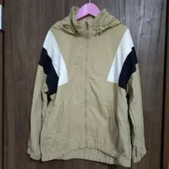 GUキッズ カラーブロックフーディブルゾン 140