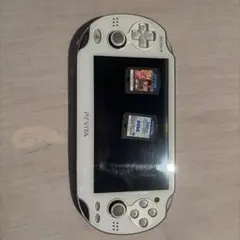 PS Vita 本体 PCH-1000 ホワイト ソフト2本付き