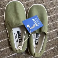 BREEZE スリッポン 18.0 オリーブグリーン