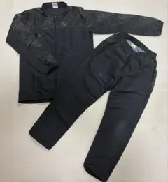 アスレタ　ジュニアウィンドジャケットスーツ 上下150 黒