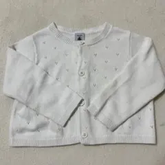 18M ホワイトニットカーディガン