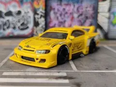 ホットウィールカスタム 日産 シルビア 180sx 青☆自作☆深リム