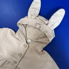 ウサギ耳フード ピンクベージュアウター テータテート バースデイ 春物