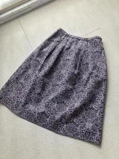 （K11386）leilian　レリアン　フラワーパターン スカート 11