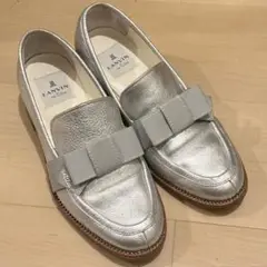 【美品】ランバンオンブルー　シルバー　ローファー　23センチのサムネイル