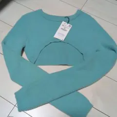 ZARA クロップドニットセーター
