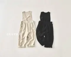 ネストローブ　ブラックリネンボタンサロペットのサムネイル