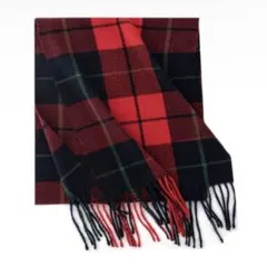 マフラー ストール タータンチェック柄 カシミヤ風 秋冬 防寒 軽量 赤 黒 緑