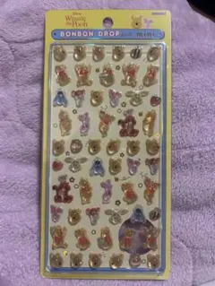 新品　正規品‼︎ボンボンドロップシールミニ　くまのプーさん