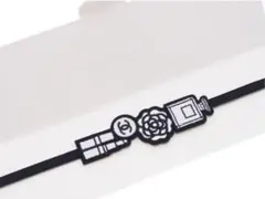 【新品未使用】CHANELロゴ刺繍入り ノベルティ ラバーブックマーク