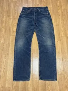 00s ヴィンテージ　USA製 リーバイス　501 00年7月製　濃紺　鬼ヒゲ