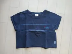 ジェイダ フィラ ショート丈 半袖 Tシャツ 紺ネイビー フリーサイズ