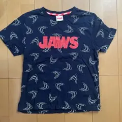 JAWS♡総柄♡160cm Tシャツ ネイビー