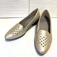 【美品】fitfit フィットフィット パンプス ゴールド 24cm