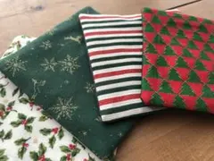 472.Xmas コースター　4枚　④