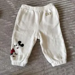 『新品未使用』GAP ミッキー ミニー 裏起毛 スウェットパンツ 70cm