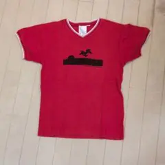 PEANUTS スヌーピー Vネック Tシャツ レッドのサムネイル