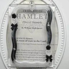 92.トレカキーホルダー　韓国 トレカケース トレカ　デコ　硬質 ケース 黒