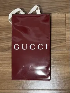 GUCCI ショップ袋 1枚 赤色 ギフト用(本体なし)のサムネイル